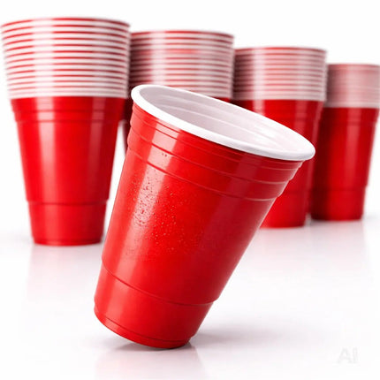 50x Beer Pong Becher wiederverwendbar 473 ml – extra stabile Red Cups für Bierpong, Partys