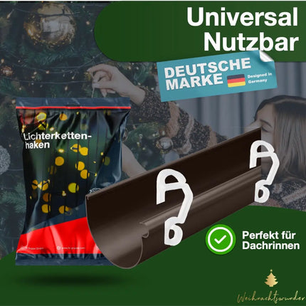 50x Clips Lichtvorhang & Lichterkette Haken Haken Halterung & Befestigung