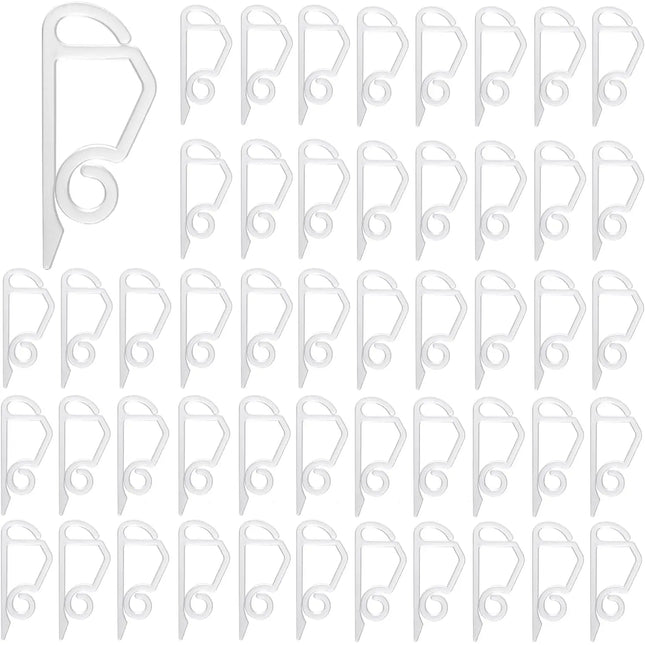 50x Haken Lichterketten Halterung & Lichtvorhang Clips & Befestigung - Dachrinnenhaken an Weihnachten
