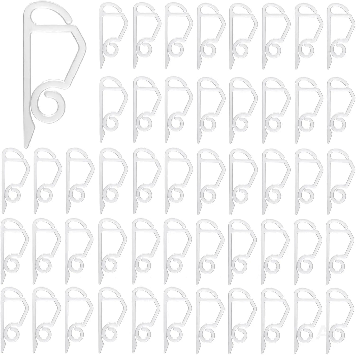 50x Haken Lichterketten Halterung & Lichtvorhang Clips & Befestigung - Dachrinnenhaken an Weihnachten