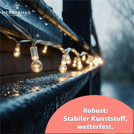50x Haken Lichterketten Halterung & Lichtvorhang Clips & Befestigung - Dachrinnenhaken an Weihnachten