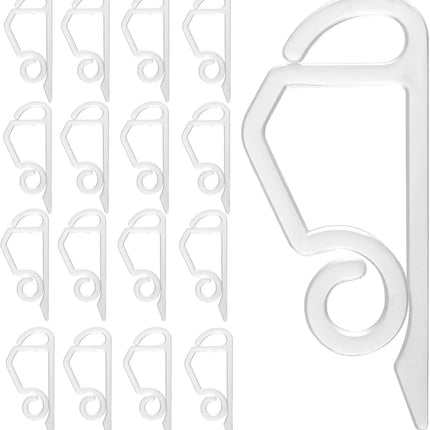 50x Halter für Lichterketten & Clips für Lichtvorhang Halterung & Befestigung - Haken & Dachrinnenhaken an Weihnachten