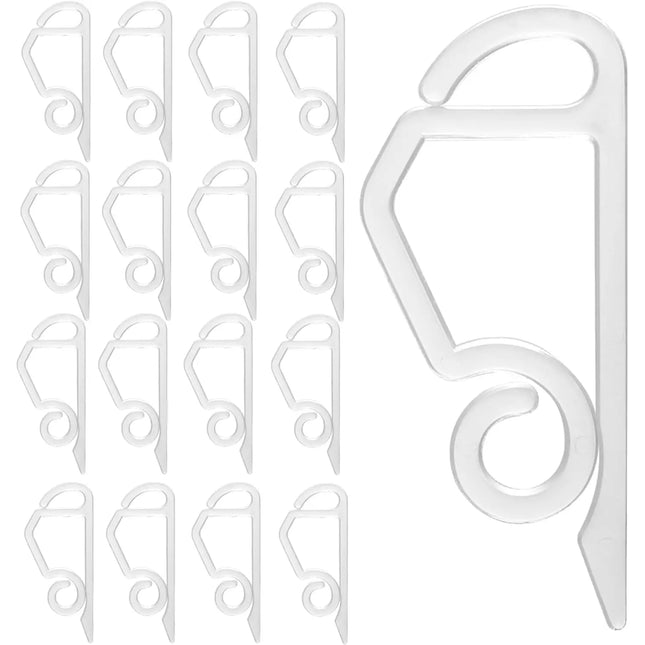 50x Halter für Lichterketten & Clips für Lichtvorhang Halterung & Befestigung - Haken & Dachrinnenhaken an Weihnachten