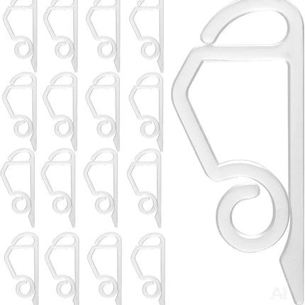 50x Halter für Lichterketten & Clips für Lichtvorhang Halterung & Befestigung - Haken