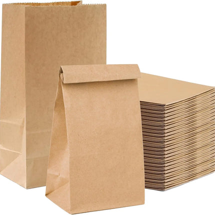 50x Kraftpapiertüten - EXTRA STARK - nachhaltige braune Beutel 26 x 17 cm - Kraftpapierbeutel als DIY Adventskalender - Ostern & Weihnachten & Advent - zum befüllen
