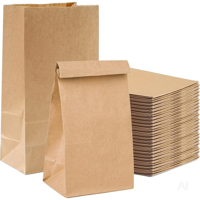 50x Kraftpapiertüten - EXTRA STARK - nachhaltige braune Beutel 26 x 17 cm - Kraftpapierbeutel als DIY Adventskalender - Ostern & Weihnachten & Advent - zum befüllen