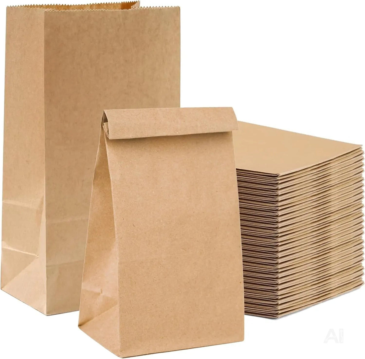 50x Kraftpapiertüten - EXTRA STARK - nachhaltige braune Beutel 21x14cm