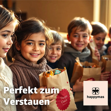 50x Kraftpapiertüten - EXTRA STARK - nachhaltige braune Beutel 26 x 17 cm - Kraftpapierbeutel als DIY Adventskalender - Ostern & Weihnachten & Advent - zum befüllen - TK Gruppe® Offizieller Onlineshop