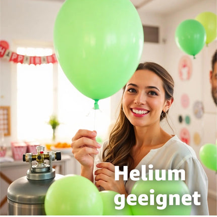 50x Luftballons grün Ø 35 cm - Helium geeignet - Kein Plastik -100% Bio & recyclebar - Deko Dekoration zur Befüllung mit Ballongas (grün)