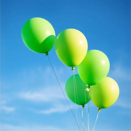 50x Luftballons grün Ø 35 cm - Helium geeignet - Kein Plastik -100% Bio & recyclebar - Deko Dekoration zur Befüllung mit Ballongas (grün)