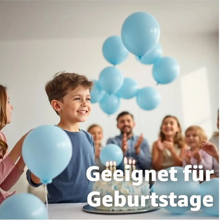 50x Luftballons hellblau Ø 35 cm für Geburtstag & Hochzeit & Party - Luft & Helium