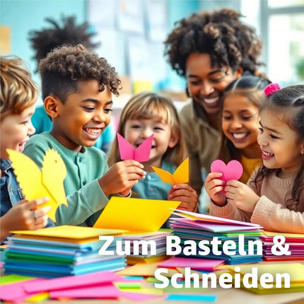 50x Papier Tonpapier Buntpapier 220 g/m² - A4 Kopierpapier Druckerpapier - 10 Farben