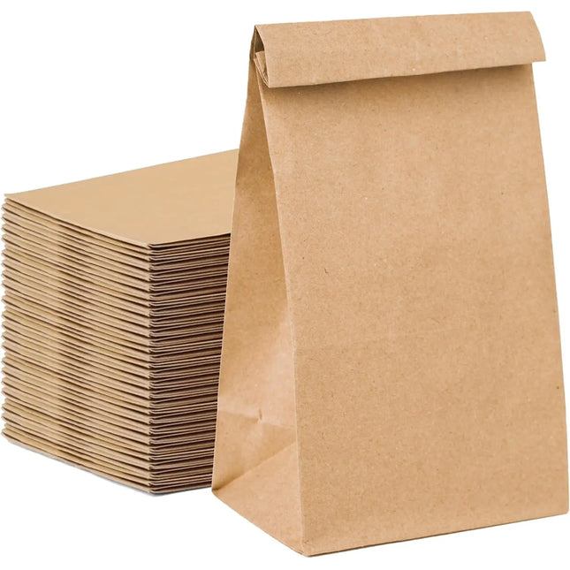 50x Stück Beutel 26 x 17 cm - EXTRA STARK - braune Kraftpapiertüten Geschenktüten Kraftpapierbeutel als DIY Adventskalender - Ostern & Weihnachten - Tüten selber machen