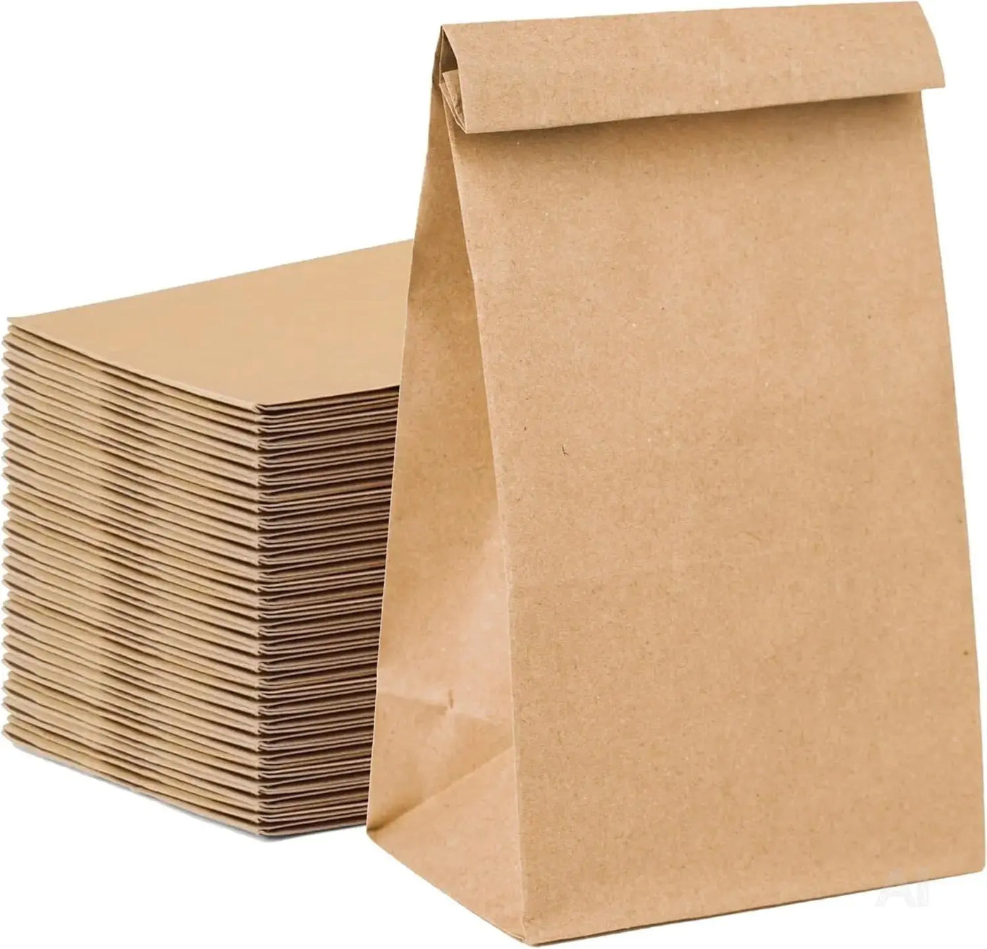 50x Stück Beutel 21x14 cm - EXTRA STARK - braune Kraftpapiertüten