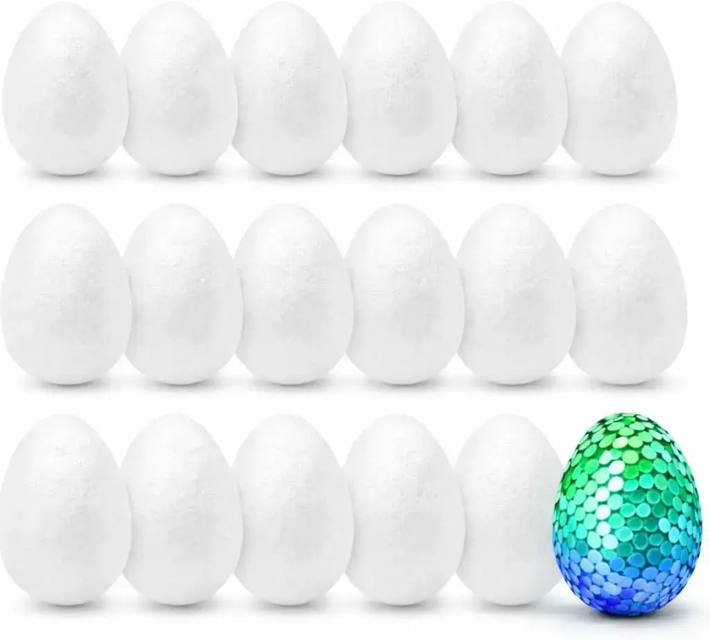 50x Styroporeier 5 cm Eier aus Styropor Ostereier zum Basteln