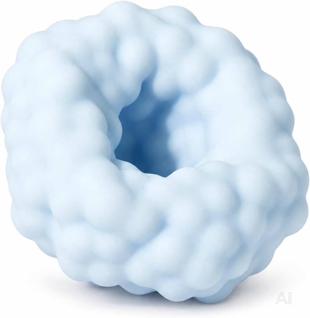 Knetball Blau – Antistressball & Squishy zum Drücken, Kneten und Quetschen, weiches Fidget-Spielzeug mit strukturierter Oberfläche für Büro, Schule und Alltag, 1 Stück, ab 3 Jahren