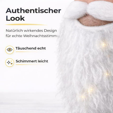 6X Nikolausbart - Weihnachtsmannbart für dein Nikolaus-Kostüm