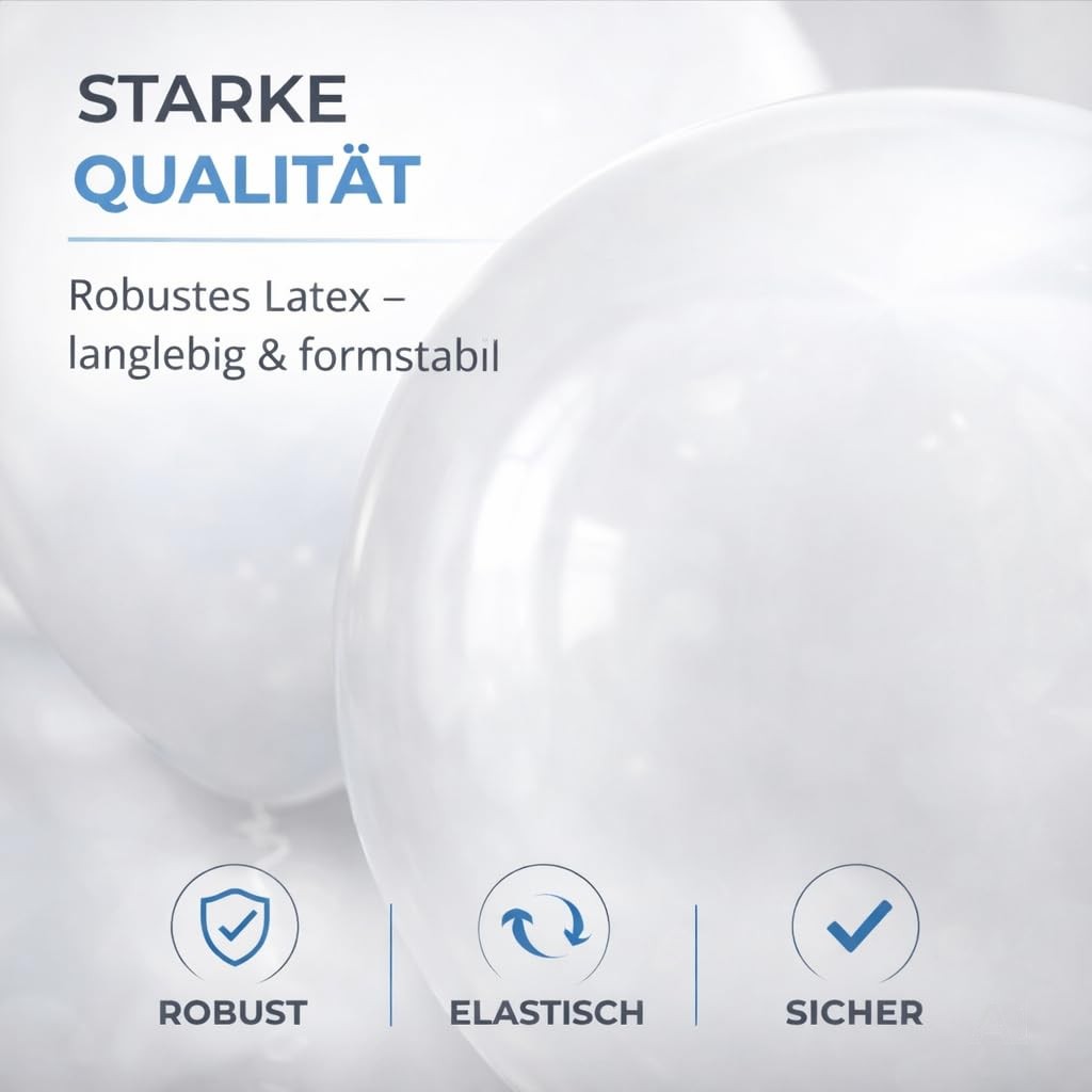 Weiße Luftballons – Nahaufnahme eines Ballons