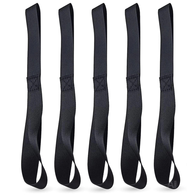 5X Zurrschlaufen - Schlaufen 30 cm Dopelschlaufen Rundschlinge Halteband