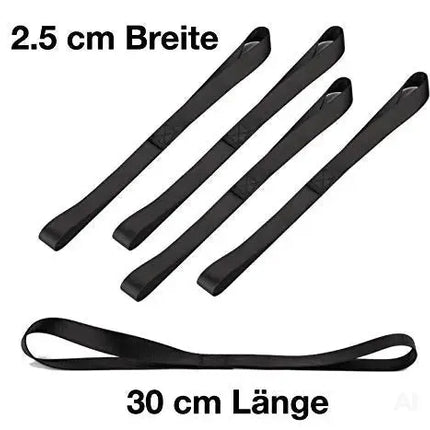 5X Zurrschlaufen - Schlaufen 30 cm Dopelschlaufen Rundschlinge Halteband