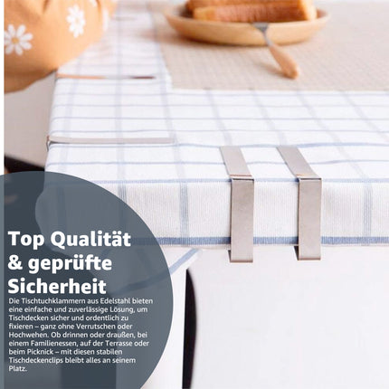 10x Tischtuchklammern Tischlammern Klammern Set für Dicke & dünne Tische