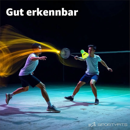 5x Speedbadminton Federbälle schnell gelb Badmintonbälle für Training & Wettkampf
