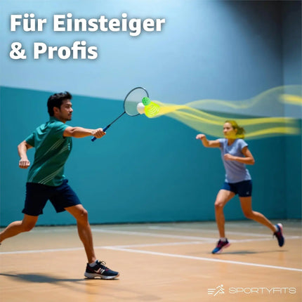 5x Speedbadminton Federbälle schnell gelb Badmintonbälle für Training & Wettkampf