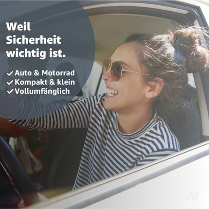 5x Warnleuchte V16 DGT – zugelassenes Notlicht & Warndreieck Ersatz – Pflicht ab 2026 in Spanien – Sicherheitslicht für Auto & Motorrad