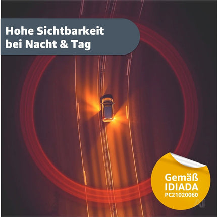 5x Warnleuchte V16 DGT – zugelassenes Notlicht & Warndreieck Ersatz – Pflicht ab 2026 in Spanien – Sicherheitslicht für Auto & Motorrad