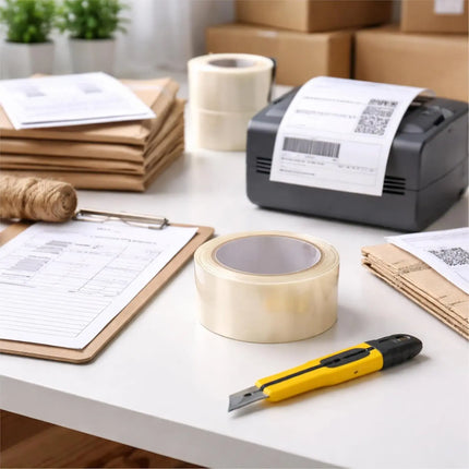 6 Rollen transparentes Klebeband à 66 m – extra starkes Packband für Pakete & Kartons, geeignet für Paketbandabroller, zuverlässiges Verpacken