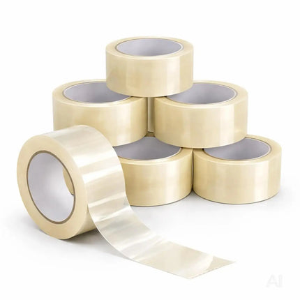 6 Rollen transparentes Klebeband à 66 m – extra starkes Packband für Pakete & Kartons, geeignet für Paketbandabroller, zuverlässiges Verpacken