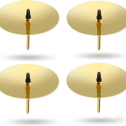 Goldfarbene Kerzenhalter mit Dorn