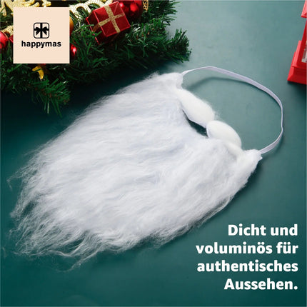 6X Nikolausbart - Weihnachtsmannbart für dein Nikolaus-Kostüm