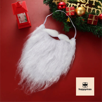 6X Nikolausbart - Weihnachtsmannbart für dein Nikolaus-Kostüm