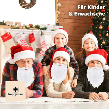 6X Nikolausbart - Weihnachtsmannbart für dein Nikolaus-Kostüm – Detailansicht 5