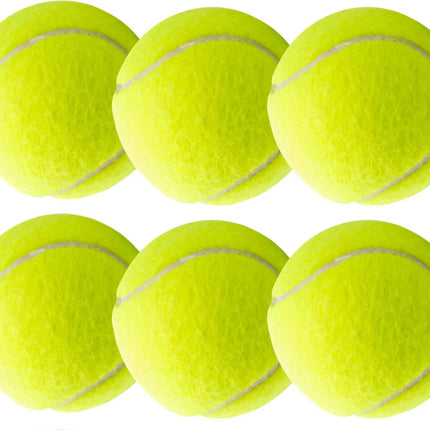6X Tennisbälle gelb für Training & Wettkampf mit Tragetasche für Tennis - Hunde - Waschmaschine