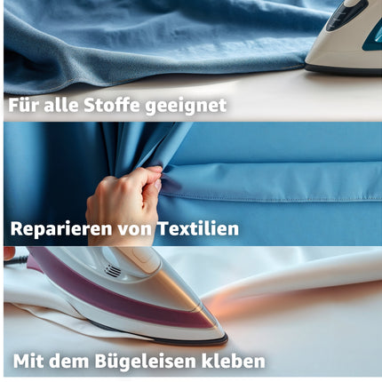 Saumband 64 meter - Bügelband zum Aufbügeln & kürzen von Textilien - Kleidung - Gardinen - waschfest
