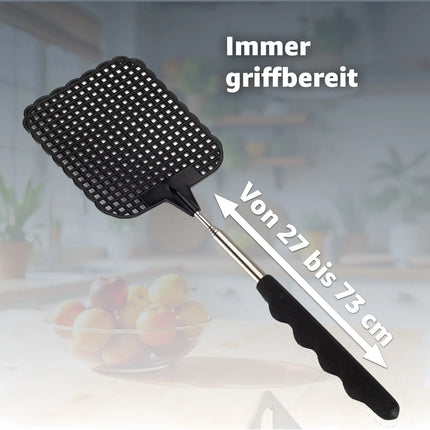 6er Set XXL 73 cm Insektenklatsche Fliegenklatsche Teleskop ausziehbar