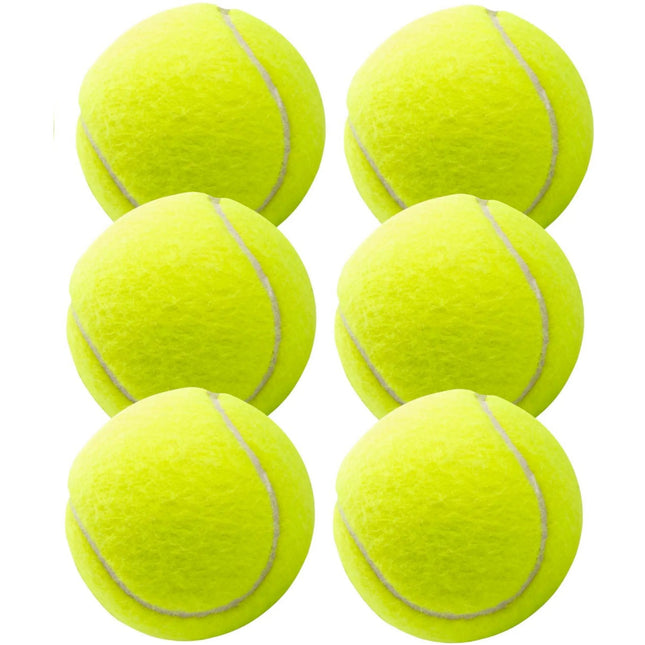 6er Tennisbälle - Wettkampf & Training - Tennisball gelb für Kinder & Hunde & Waschmaschine