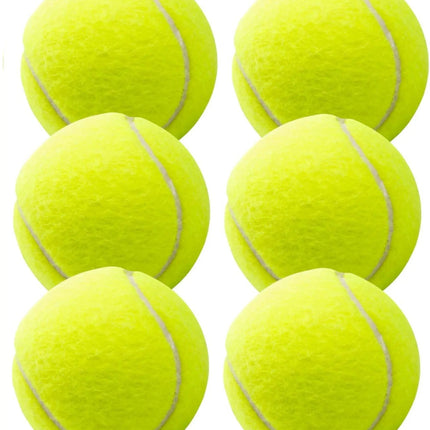 6er Tennisbälle - Wettkampf & Training - Tennisball gelb für Kinder & Hunde & Waschmaschine