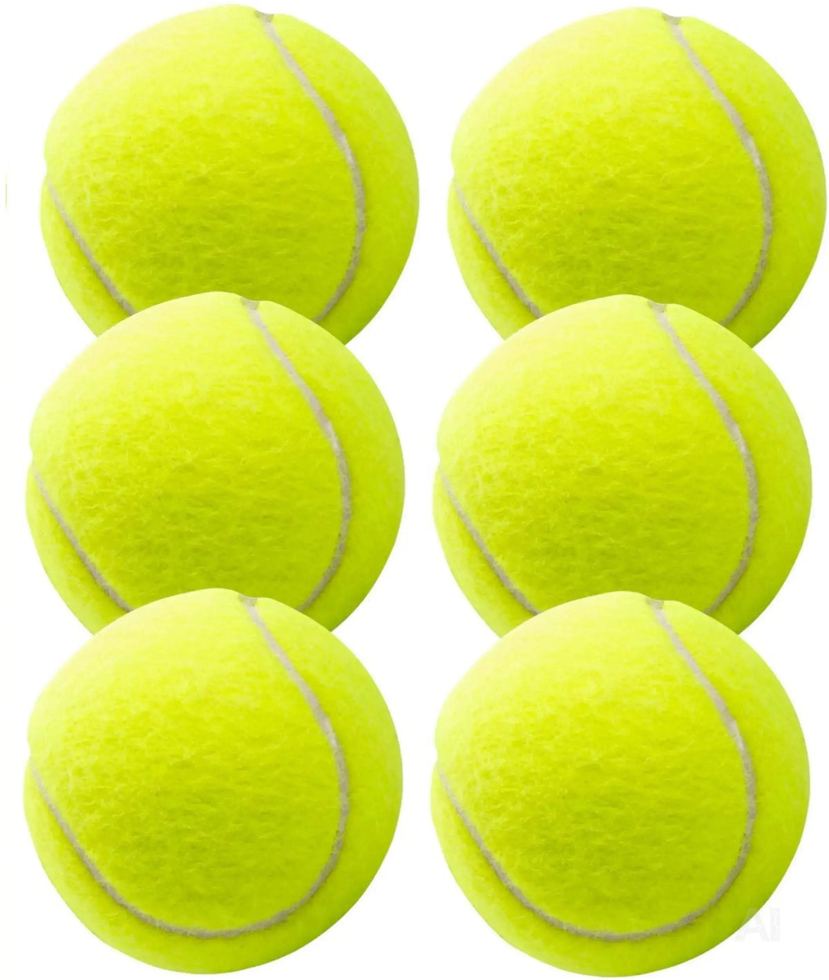 6er Tennisbälle - Wettkampf & Training - Tennisball gelb für Kinder & Hunde & Waschmaschine
