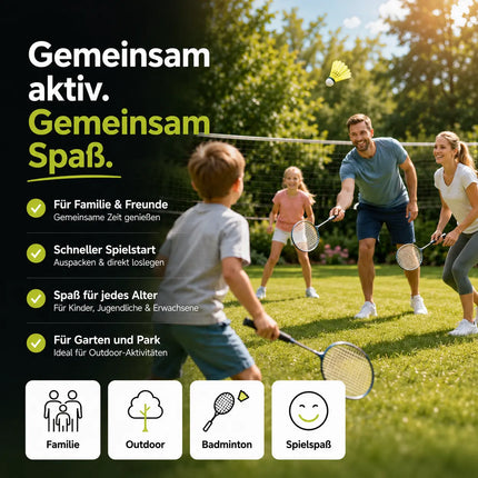 6x Federbälle gelb Badmintonbälle für Training & Wettkampf Badminton