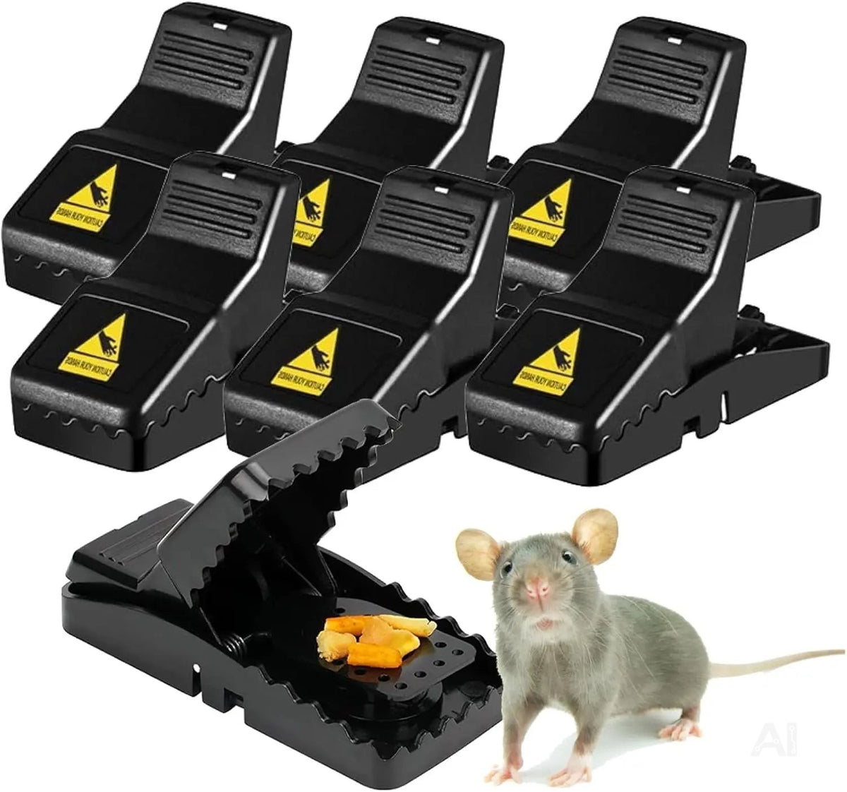 6x Mausefalle Schlagfalle Mousetrap Wühlmausfalle wiederverwendbar Falle für Maus, Ratte