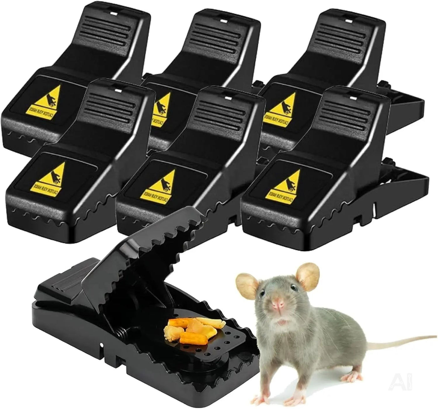 6x Mausefalle Schlagfalle Mousetrap Wühlmausfalle wiederverwendbar Falle für Maus, Ratte