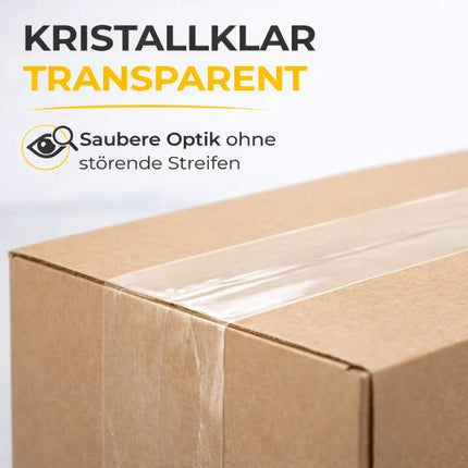 6x transparentes Klebeband 66 Meter extra stark – Packband Paketband Verpackungsband Paketklebeband für Verpackungen wie Pakete & Paketbandabroller