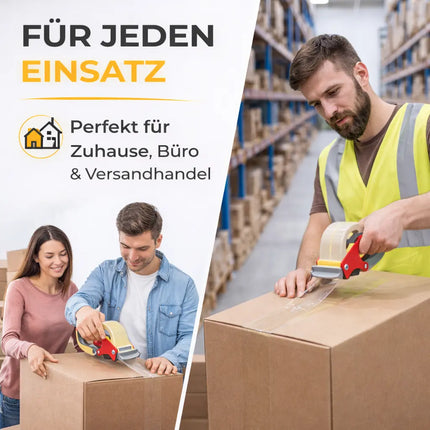 6x transparentes Klebeband 66 Meter extra stark – Packband Paketband Verpackungsband Paketklebeband für Verpackungen wie Pakete & Paketbandabroller
