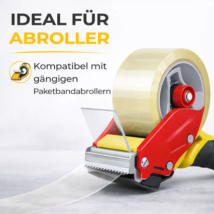 6x transparentes Klebeband 66 Meter extra stark – Packband Paketband Verpackungsband Paketklebeband für Verpackungen wie Pakete & Paketbandabroller