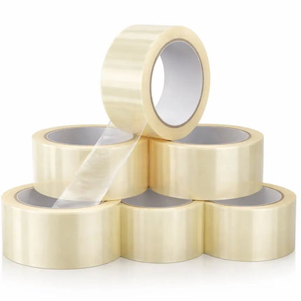 6x transparentes Klebeband 66 m – extra stark – Packband / Paketband / Verpackungsband für Pakete & Kartons – geeignet für Abroller