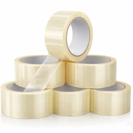 6x transparentes Klebeband 66 m – extra stark – Packband / Paketband / Verpackungsband für Pakete & Kartons – geeignet für Abroller