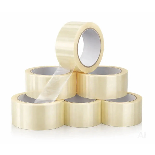6x transparentes Klebeband 66 m – extra stark – Packband / Paketband / Verpackungsband für Pakete & Kartons – geeignet für Abroller